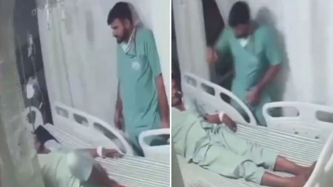 पर्दा बंद किया, फिर बुजुर्ग मरीज को लगा बेरहमी से पीटने, CCTV में अस्पताल स्टाफ की करतूत कैद, वायरल VIDEO देख भड़क उठी पब्लिक